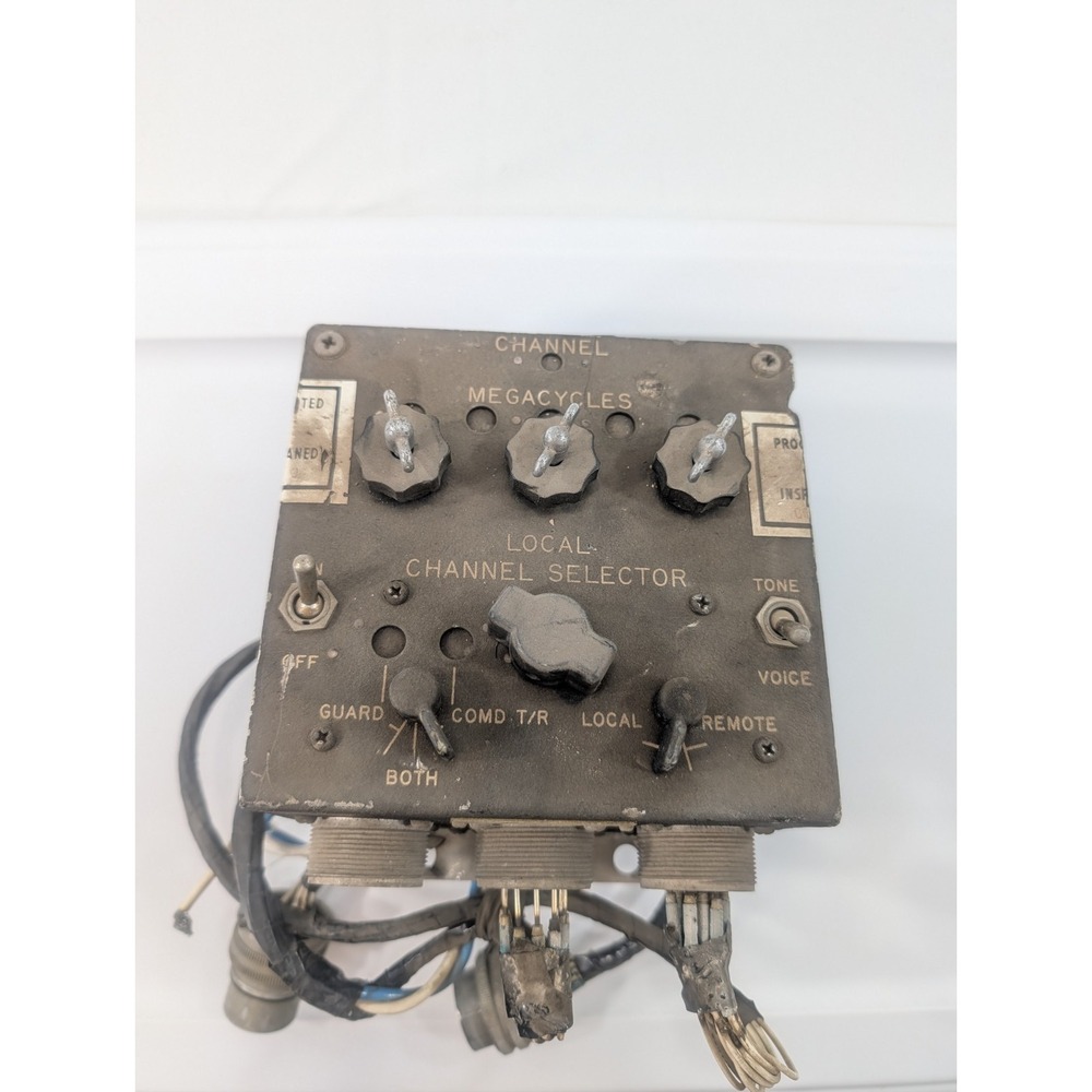 1952 Korean War ARC-27‎ UHE VHFCommand Radio C-626 Controller Untested *Parts